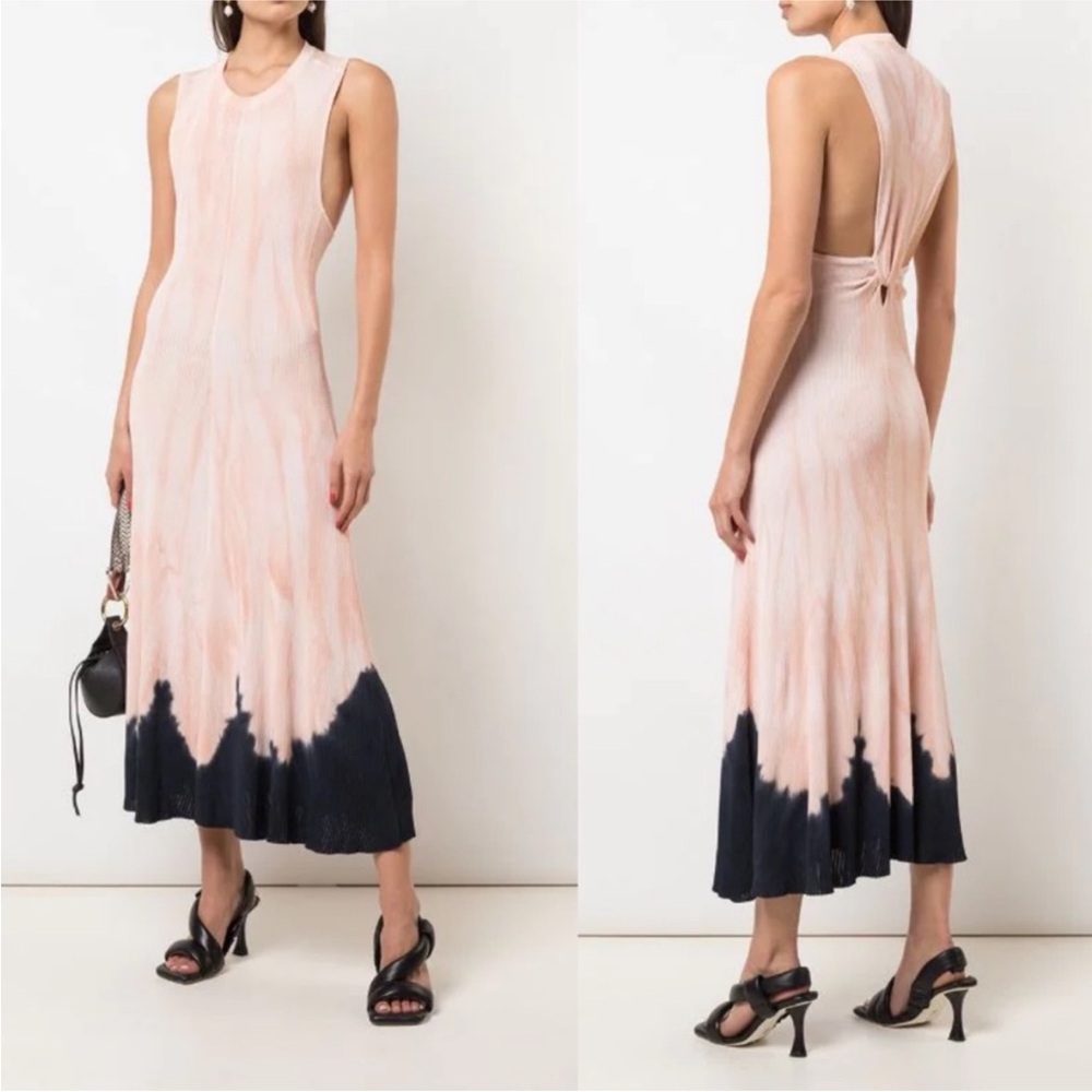 NWT NWT Proenza Schouler Tie-Dye Sleeveless Knotted Back Dress